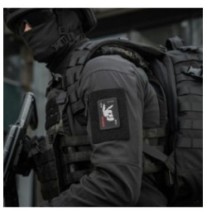 Nášivka M-Tac Bad Boy - čierna