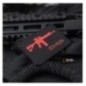 Nášivka so zbraňou M-Tac AR-15 223/5,56 - čierna-červená Nášivka so zbraňou M-Tac AR-15 223/5,56 - čierna-červená