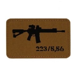 Nášivka so zbraňou M-Tac AR-15 223/5,56 - coyote-čierna
