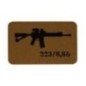 Nášivka so zbraňou M-Tac AR-15 223/5,56 - coyote-čierna