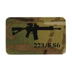 Nášivka so zbraňou M-Tac AR-15 223/5,56 - multicam-čierna