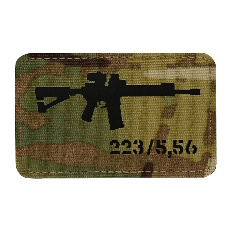 Nášivka so zbraňou M-Tac AR-15 223/5,56 - multicam-čierna