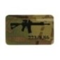 Nášivka so zbraňou M-Tac AR-15 223/5,56 - multicam-čierna