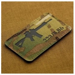Nášivka so zbraňou M-Tac AR-15 223/5,56 - multicam-čierna