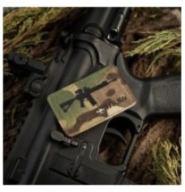 Nášivka so zbraňou M-Tac AR-15 223/5,56 - multicam-čierna