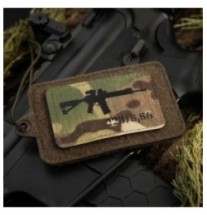 Nášivka so zbraňou M-Tac AR-15 223/5,56 - multicam-čierna