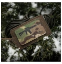 Nášivka so zbraňou M-Tac AR-15 223/5,56 - multicam-čierna