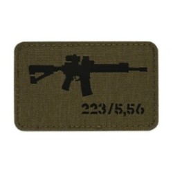 Nášivka so zbraňou M-Tac AR-15 223/5,56 - olivová-čierna