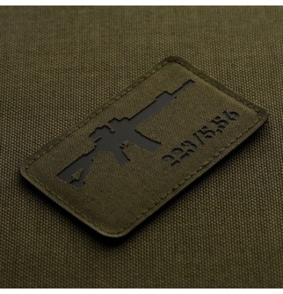 Nášivka so zbraňou M-Tac AR-15 223/5,56 - olivová-čierna