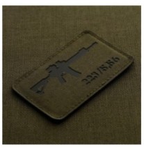 Nášivka so zbraňou M-Tac AR-15 223/5,56 - olivová-čierna