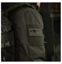 Nášivka so zbraňou M-Tac AR-15 223/5,56 - olivová-čierna