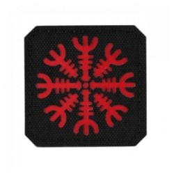 Nášivka M-Tac Helm of Terror - čierna-červená