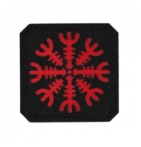 Nášivka M-Tac Helm of Terror - čierna-červená