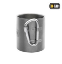 Hrnček s karabínovým uchom M-Tac Thermo Carabiner - strieborný