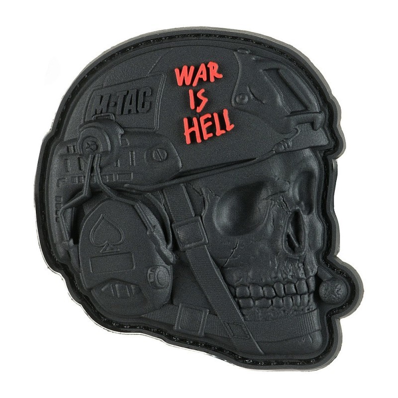 Nášivka M-Tac War aj s Hell 3D - čierna Nášivka M-Tac War aj s Hell 3D - čierna