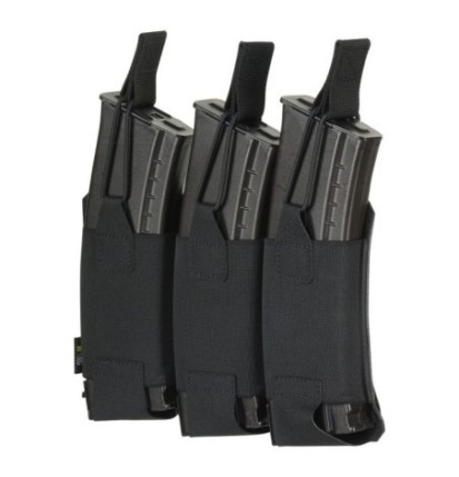 Puzdro na 3 zásobníky M-Tac Elastic Triple Magazine Elite Laser Cut - čierne