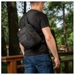 Batoh cez rameno M-Tac Cross Bag Elite Hex 5l - čierny