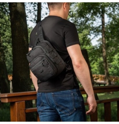 Batoh cez rameno M-Tac Cross Bag Elite Hex 5l - čierny