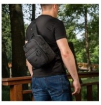 Batoh cez rameno M-Tac Cross Bag Elite Hex 5l - čierny
