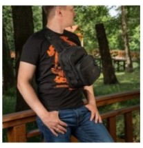 Batoh cez rameno M-Tac Cross Bag Elite Hex 5l - čierny