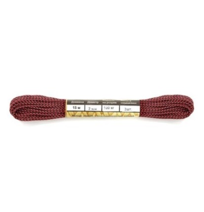 Para lano M-Tac Paracord Minicord 15 m - červené-čierne