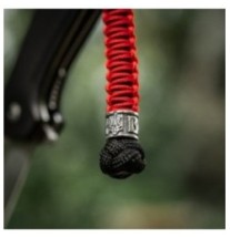 Šnúrka na nôž M-Tac Lanyard Scandinavian - červená-čierna