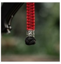 Šnúrka na nôž M-Tac Lanyard Scandinavian - červená-čierna