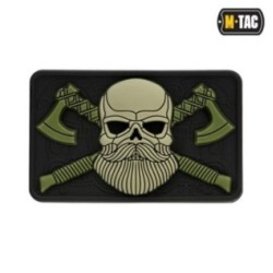 Nášivka M-Tac Bearded Skull 3D - olivová