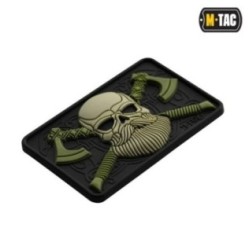 Nášivka M-Tac Bearded Skull 3D - olivová