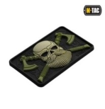 Nášivka M-Tac Bearded Skull 3D - olivová