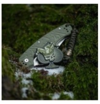 Nášivka M-Tac Ace of Spades 3D - olivová-čierna