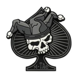 Nášivka M-Tac Ace of Spades 3D - sivá-čierna