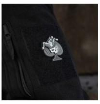 Nášivka M-Tac Ace of Spades 3D - sivá-čierna