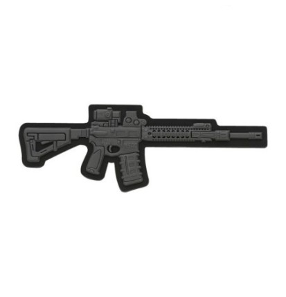 Nášivka so zbraňou M-Tac AR-15 3D - sivá