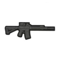 Nášivka so zbraňou M-Tac AR-15 3D - sivá