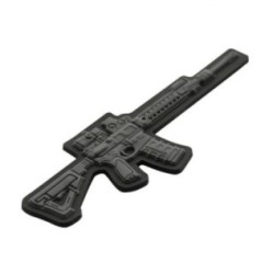 Nášivka so zbraňou M-Tac AR-15 3D - sivá