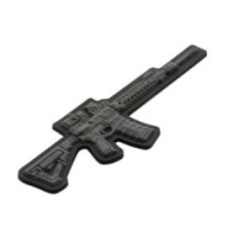 Nášivka so zbraňou M-Tac AR-15 3D - sivá