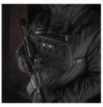 Nášivka M-Tac Cat Eyes 3D - čierna