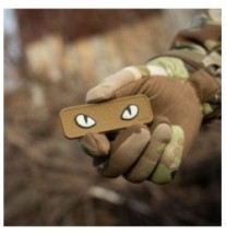 Nášivka M-Tac Cat Eyes 3D - coyote