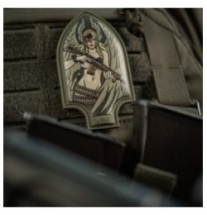 Nášivka M-Tac Spades Valkyrie Print - olivová