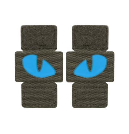 Nášivka M-Tac Tiger Eyes Laser Cut 2 ks - olivová-modrá