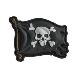 Nášivka M-Tac Jolly Roger - čierna-farebná