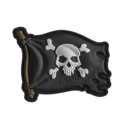 Nášivka M-Tac Jolly Roger - čierna-farebná