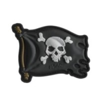 Nášivka M-Tac Jolly Roger - čierna-farebná