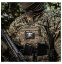 Nášivka M-Tac Jolly Roger - čierna-farebná
