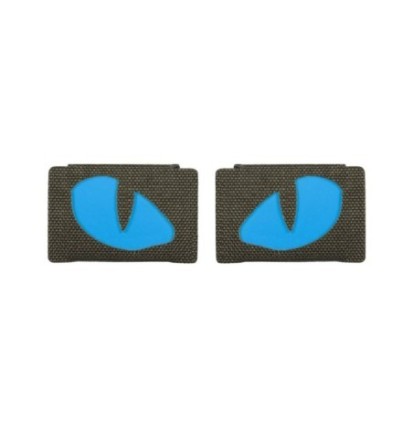 Nášivka M-Tac Tiger Eyes Laser Cut 2 ks - olivová-modrá