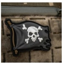 Nášivka M-Tac Jolly Roger - čierna-farebná