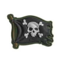 Nášivka M-Tac Jolly Roger - čierna-olivová