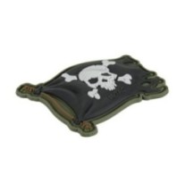 Nášivka M-Tac Jolly Roger - čierna-olivová