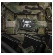 Nášivka M-Tac Jolly Roger - čierna-olivová